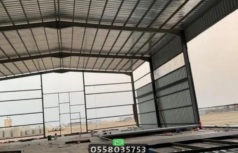 تركيب وتنفيذ الهناجر الحديدية
