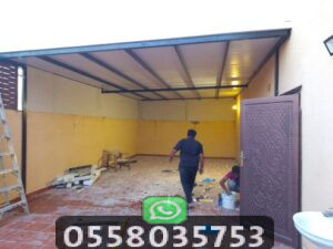 بناء ملحق خارجي بجدة سمنت بورد