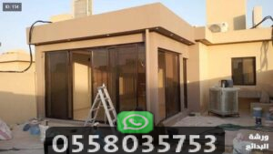 غرفة سمنت بورد للعامل أو السائق