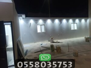 بناء مجلس في الحوش جبس بورد ساندوتش بانل 