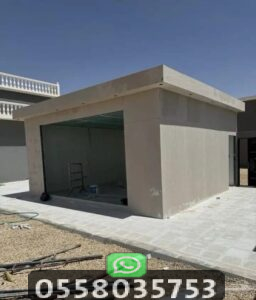 بناء شقة اسمنت بورد وساندوتش بانل على السطح عسفان