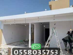 بناء ملحق خارجي بجدران اسمنت بورد